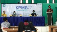 Tetap Terapkan Prokes, Bhabinkamtibmas Hadiri Kongres Kerukunanan Pemuda Mahasiswa Bontoa
