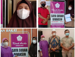 Peringati HUT Adhiyaksa ke-61, Alifah Siswi SMP Ikut Vaksinasi di Kejaksaan Negeri Pasbar