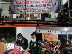 Polres Lumajang Bersama RS. Bhayangkara Kerahkan personel Kedokteran dan Kesehatan (Dokkes) Bantu Korban Erupsi Semeru