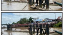 Polsek Dusel Rutin Laksanakan Patroli Sungai Barito, Antisipasi Banjir