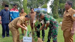 Pemkab Aceh Tamiang Ikut Serta Tanam 100 Batang Pohon Di Hari Desa Asri Nusantara