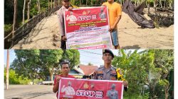 Stop Kejahatan Lingkungan, Personel Polsek Karau Kuala Beri Imbauan