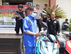 Satreskrim Polres Temanggung Amankan Warga Magelang Pelaku Penggelapan Sepeda Motor Tukang Ojek Semarang