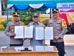 Jelang Pemilu Serentak 2024, PJ Bupati Pimpin Apel Siaga Satlinmas