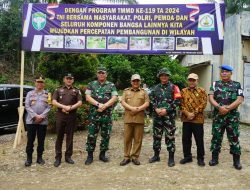 Kodim 0117/Aceh Tamiang Melaksanakan TMMD Reguler ke-119 di Kampung Kaloy