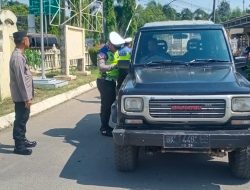 Polres Aceh Tamiang Mengelar Razia Rutin Ciptakan Situasi Yang Aman Dan Kondusif
