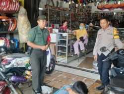 Sinergitas TNI-Polri, Bhabinkamtibmas dan Bhabinsa Sambangi Bengkel Motor Sosialisasikan Larangan Knalpot Tidak Sesuai Spesifikasi