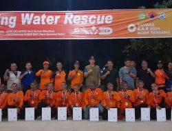 BPBD Aceh Tamiang Tutup Training Water Rescue Satgas SAR 2024