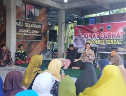 Jumat Curhat Polres Kendal, Warga minta : Polisi Patroli sampai jalan desa-desa