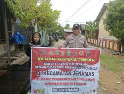 Personel Polsek Jenamas Beri Imbauan Larangan Pungutan Liar