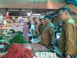 Pastikan Harga Sembako Stabil, PJ Bupati Aceh Tamiang Inspeksi Pasar