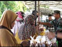 Ratusan Warga Blangpidie Serbu Bazar Murah Kodim Abdya
