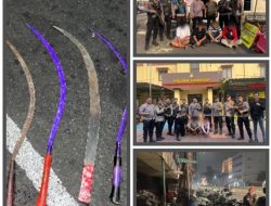 Konvoi Sambil Tenteng Senjata Tajam, Tim Patroli perintis Presisi Polres Metro Jakarta Barat Amankan 7 Remaja dan Sajam