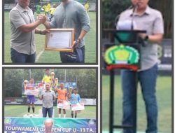 Brigjen TNI Ari Aryanto Danrem 101/Antasari, Menutup Open Tournament Mini Soccer Danrem Cup U -11 & U -13 Tahun 2024