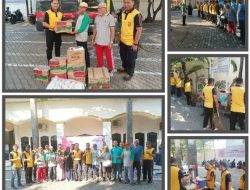 Sambut HUT Bhayangkara ke-78, Polsek Cengkareng Gelar Aksi Bersih Bersih di Masjid Al Ikhlas