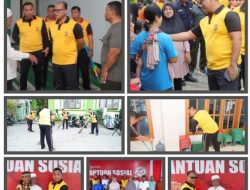 HUT Bhayangkara ke-78: Polsek Pademangan dan Polres Metro Jakarta Utara Bersih-Bersih dan Berbagi di Mesjid Jami Sabilillah
