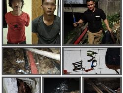 Polsek Tambora Bekuk Pencuri Kabel PLN di Pinggir Sungai Tubagus Angke
