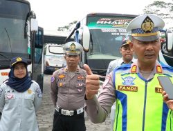 Pastikan Kendaraan dan Sopir Laik Jalan Satlantas Bersama Instansi Terkait Gelar Ramp Check Kendaraan Umum dan Pemeriksaan Kesehatan Awak Angkutan Umum