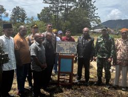 Satgas Operasi Damai Cartenz-2025 Hadiri Peletakan Batu Pertama Pembangunan Masjid di Oksibil