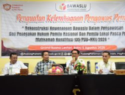 Bupati Padang Pariaman Dorong Reformasi Kelembagaan Bawaslu Pasca Putusan MK