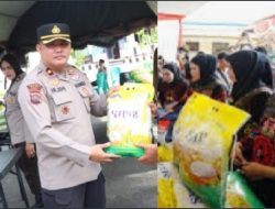 19 Ton Beras Bulog SPHP Disalurkan Polres Agam untuk Ringankan Beban Warga