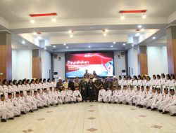 Dandim 0312/Padang Hadiri Upacara Pengukuhan Pasukan Pengibaran Bendera Pusaka Tahun 2025