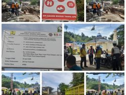 Satker BPJN II, PPK Purwandi, Kontraktor PT Arupadhatu, dan Konsultan PT Exxo–ARCI Sinergi Kawal Pembangunan Jembatan Air Gadang