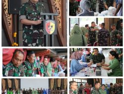 HUT ke-80 TNI, Pangdam XX/TIB Hadirkan Senyum dan Harapan Lewat Bakti Sosial dan Pelayanan Kesehatan
