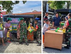 Peduli Ekonomi Warga, Mayor Kav Sukri Gelar Program Beras Murah di Makoramil
