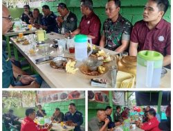 Intel Kodim 0312/Padang dan Jurnalis Tim Radja-Mediaonline Jalin Keakraban Lewat Santap Siang Bersama