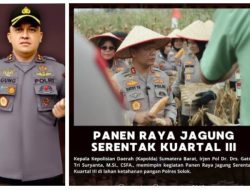 Polri Hadir Dekat dengan Rakyat: Kapolda Sumbar dan Kapolres Solok Dorong Program Ketahanan Pangan Lewat Panen Raya Jagung