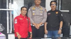 Pererat Kemitraan, Kasat Lantas Sijunjung Sambut Pemred Gagak Hitam dan Wartawan Faktahukum86