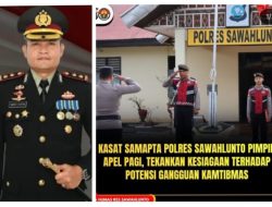 Apel Luar Biasa Dipimpin Kasat Samapta, Kapolres Simon Tekankan Integritas dan Kesiapsiagaan Anggota Polres Sawahlunto