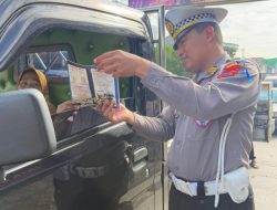 Gelar Dikmas Lantas di Boja, Polres Kendal Ajak Pengguna Jalan Tertib Berlalu Lintas