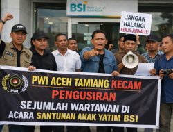 PWI Aceh Tamiang Kecam Pengusiran Sejumlah Wartawan di Acara Santunan Anak Yatim BSI