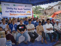 Saat Unity For Aceh Tamiang dan Mitra Hadirkan Senyum Pascabencana