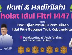 Aceh Tamiang Gelar Shalat Ied 1447 H di Pendopo, Hadirkan Ustadz Nasional