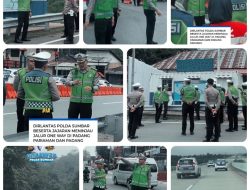 Dirlantas Polda Sumbar Kombes Pol. H. Muhammad Reza Chairul Akbar Sidiq Turun ke Lapangan Pantau One Way di Padang Pariaman dan Padang