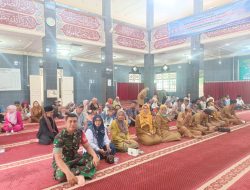 Pelda Andi Irawansyah Babinsa Koramil 01/PBU Hadiri Rapat Pembagian Dana Operasional RT/RW di UKS