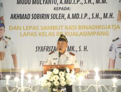 Sertijab Kalapas Kualasimpang: Mudo Mulyanto Pamit, Akhmad Sobirin Siap Lanjutkan Prestasi WBK