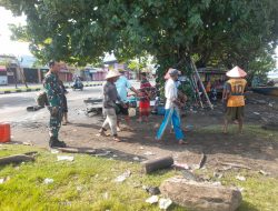 Babinsa Sertu Hendri Patrizon Monitor dan Beri Semangat Nelayan Pukek, Wujud Nyata Kepedulian Koramil 01/PBU