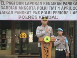 Kenaikan Pangkat di Polres Kendal, Kapolres Tekankan Peningkatan Kinerja dan Disiplin