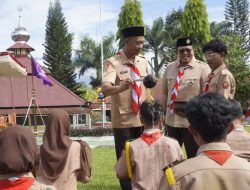 Wabup Ahmad Fadly Hadiri Pelantikan Saka Bhayangkara Polres Tanah Datar