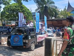 Babinsa Sertu Marjohan Monitor Persiapan Demo Buruh KSPSI di GOR H. Agus Salim, Koramil 01/PBU Pastikan Situasi Aman Terkendali