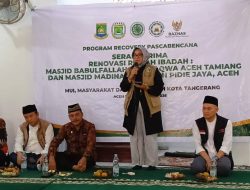 Wujud Kepedulian Warga Tangerang, Masjid Babul Falah Aceh Tamiang Rampung Direnovasi