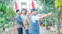 Bupati Aceh Tamiang Resmikan Jembatan Gantung Perintis Garuda di Sekerak