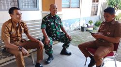 Sertu Bastian Bergerak Cepat Koordinasi dengan Kasi Trantib Bahas Penataan Pedagang Kaki Lima di Wilayah Binaan