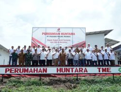 66 Unit Huntara Karyawan PT. PPP dan PT. Sri Kuala di Resmikan