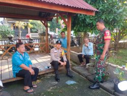 Pelda Andi Irawansyah Bersama Bhabinkamtibmas dan Dubalang UKS Perkuat Pengamanan Wilayah Ulak Karang Selatan