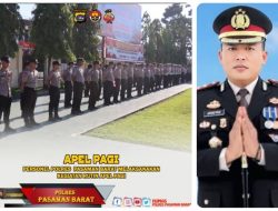 AKBP Agung Tribawanto Perkuat Soliditas Personel Dalam Apel Pagi Polres Pasbar
